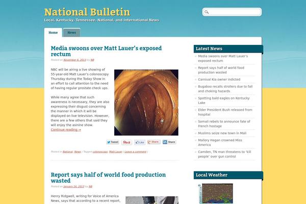 Citizen Journal theme site design template sample