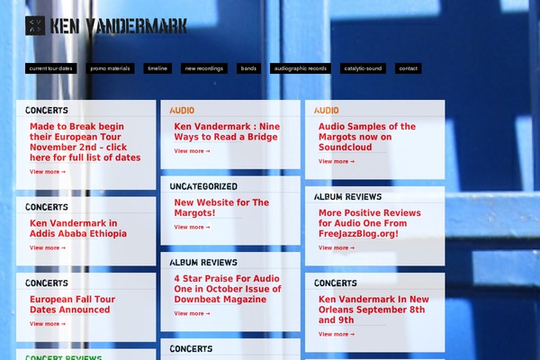 Gridly theme site design template sample