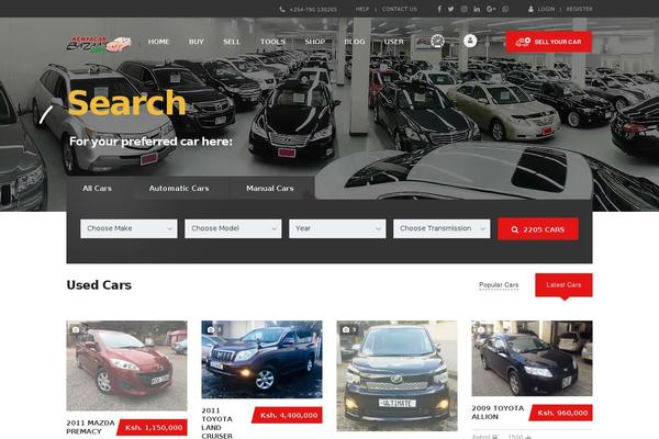 Motors-child theme site design template sample