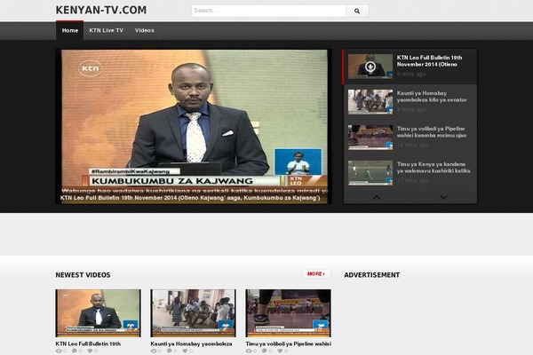 deTube theme site design template sample