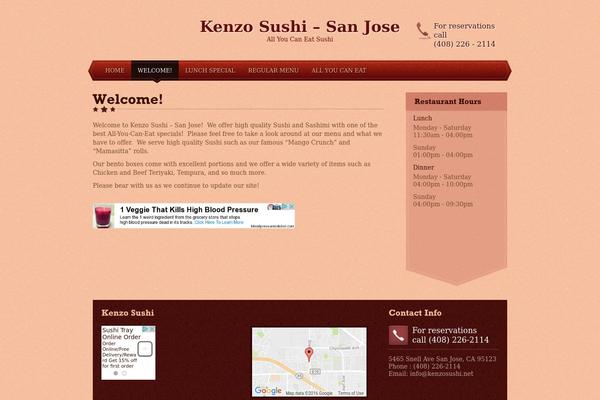 kenzosushi.net site used Foodilicious