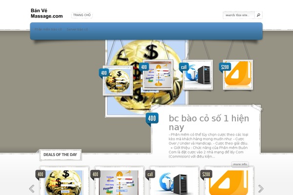 Site using 3D Tag Cloud plugin
