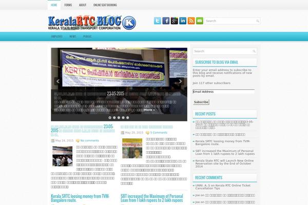 iMagazine theme site design template sample