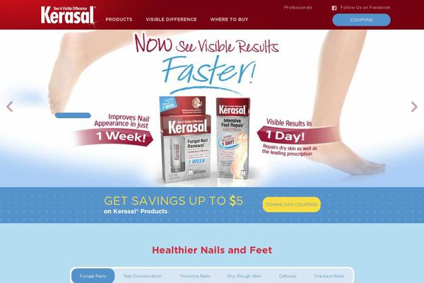 kerasal.com site used Kerasal