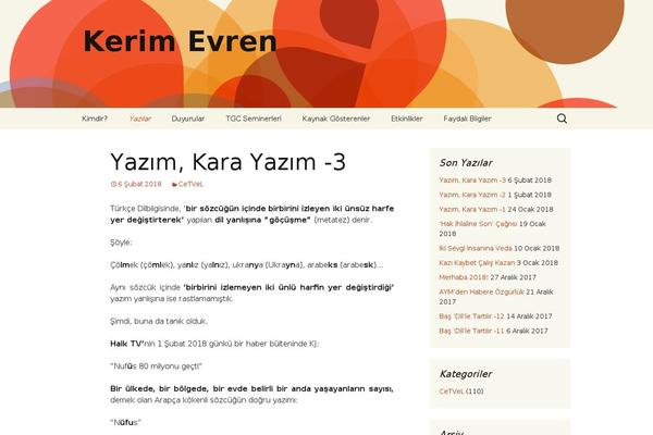 Twentythirteen Child theme site design template sample