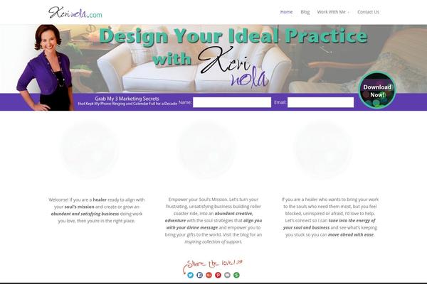 Divi theme site design template sample
