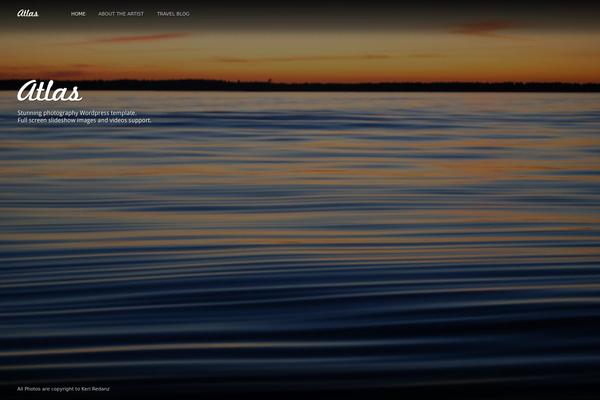 Atlas theme site design template sample