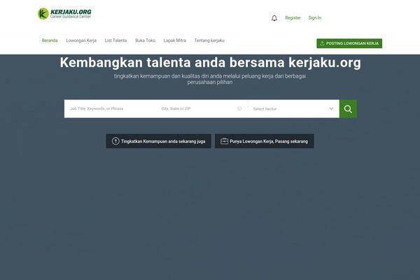 Site using Wp-jobsearch plugin