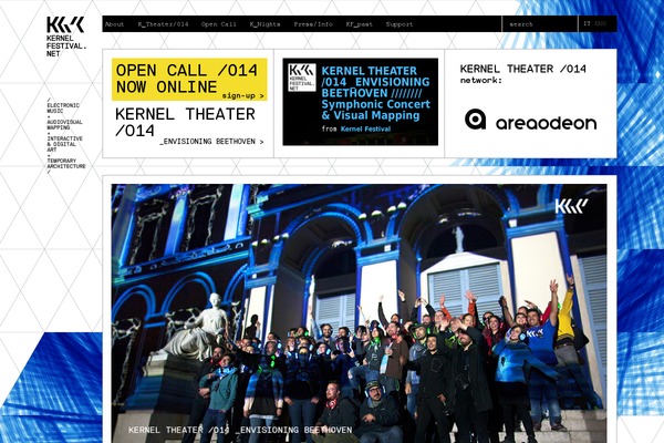 kernelfestival.net site used Gridline