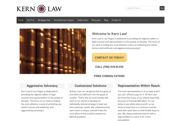 kernlawoffices.com site used Shell Lite