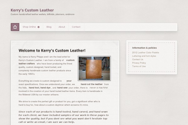 Artificer theme site design template sample