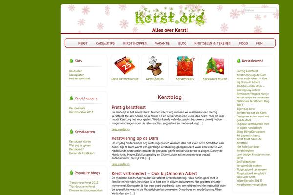 kerst theme websites examples