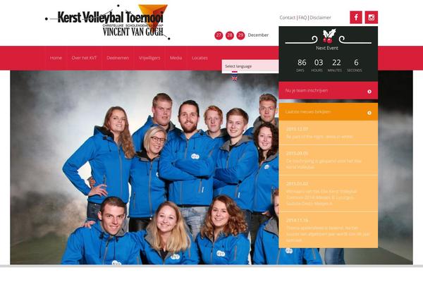 kerstvolleybal.nl site used Kvt