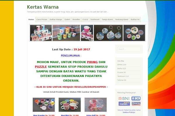 Misty Lake theme site design template sample