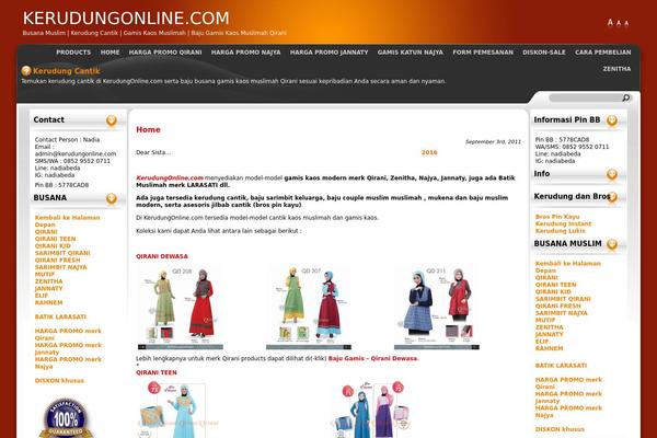 Red Evo Aphelion theme site design template sample