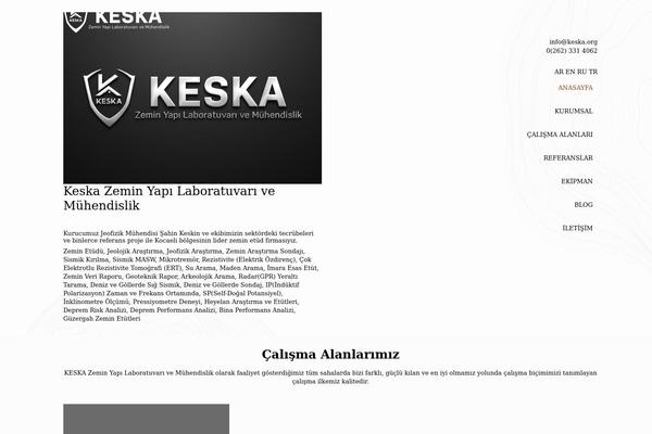 Impreza theme site design template sample