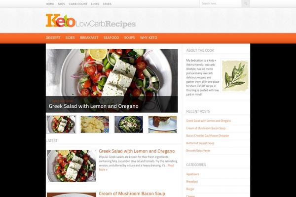 Foodpress theme site design template sample