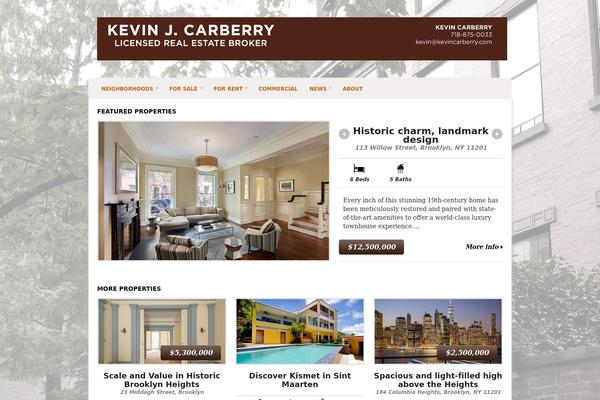Estate theme site design template sample