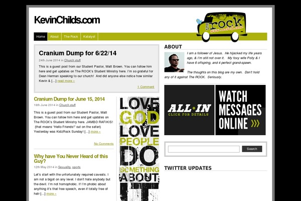 kevinchilds.com site used Pemuda