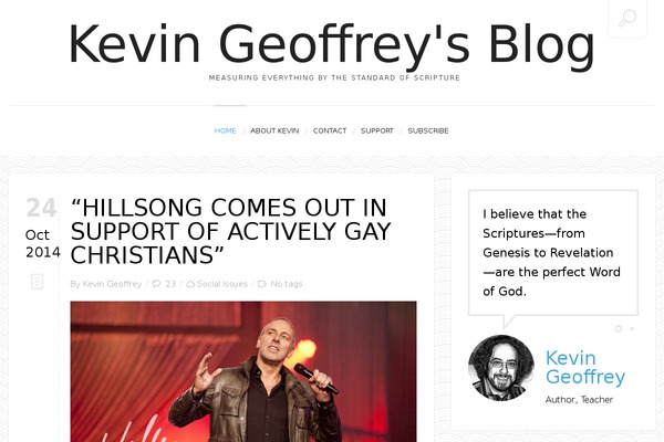 John Doe's Blog theme site design template sample