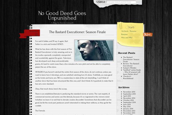 Anarcho Notepad theme site design template sample