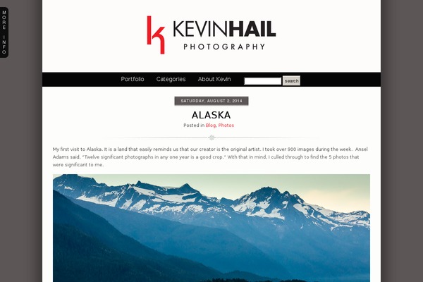 Prophoto4 theme site design template sample