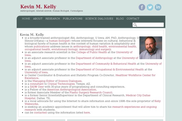 kevinmkelly.com site used Pep