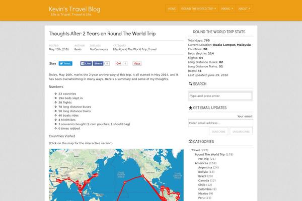 kevinstravelblog.com site used Unstandard-2.0.4