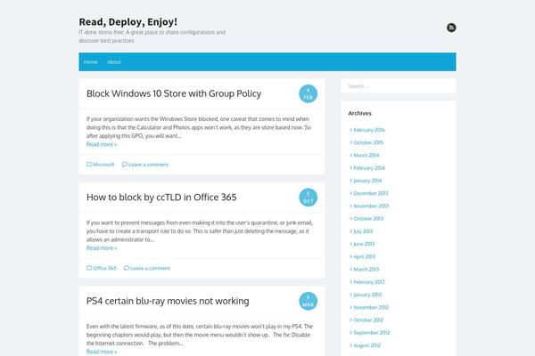 The Box theme site design template sample
