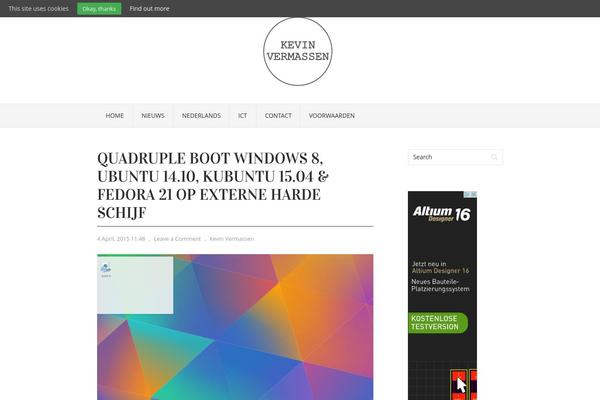 Vortex theme site design template sample