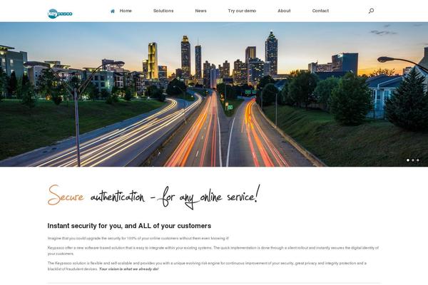 Vantage theme site design template sample