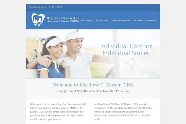 Gather theme site design template sample
