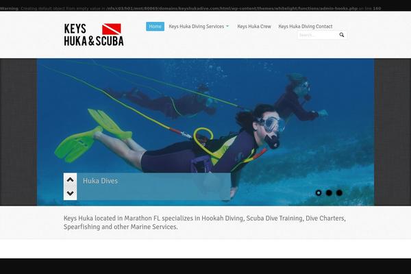 Whitelight theme site design template sample