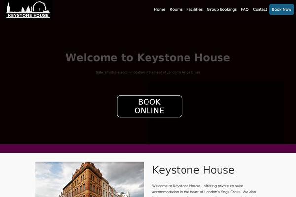 Hostel theme site design template sample