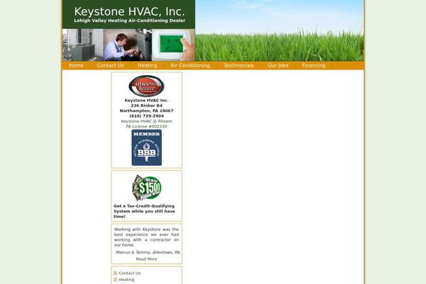 Keystone theme site design template sample