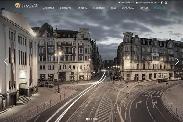 Keystone theme site design template sample