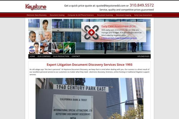 Keystone theme site design template sample