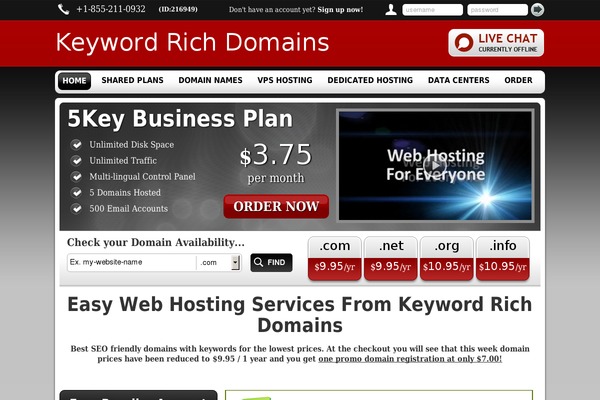 keywordrichdomains.com site used Next-level