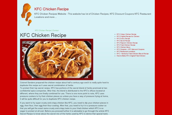 kfcchickenrecipe.com site used Christmas Waltz