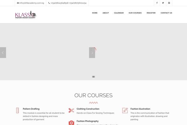 Kwoon theme site design template sample