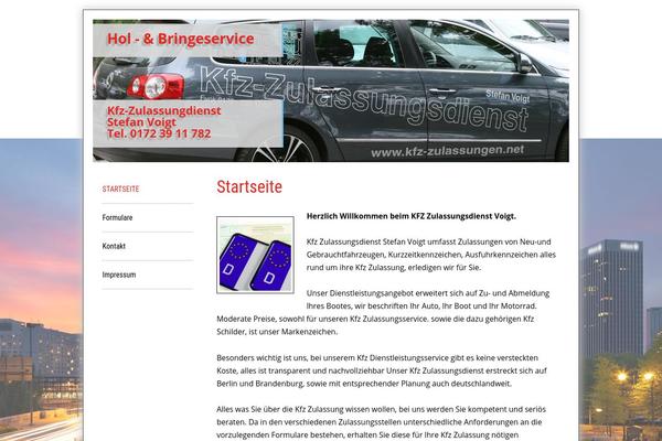 Twentytwelve-child theme site design template sample