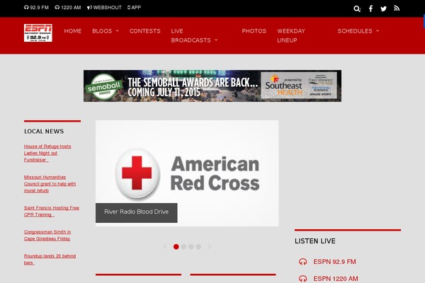 Magazine theme site design template sample