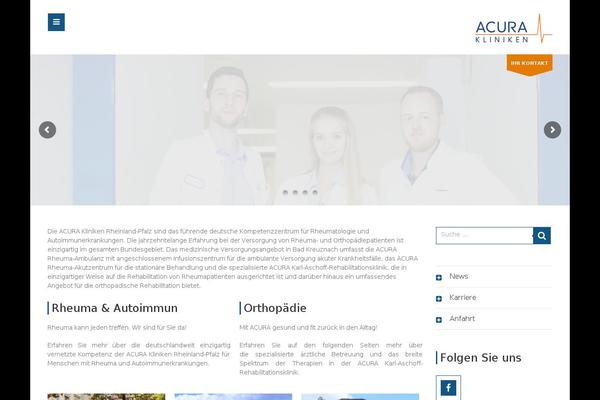 Clinico-child theme site design template sample