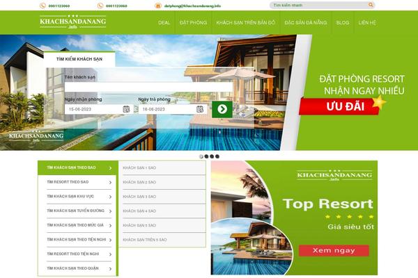 Hotel theme site design template sample
