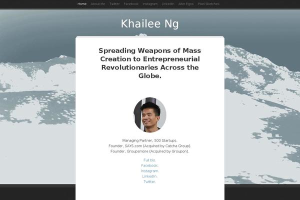 Prose theme site design template sample
