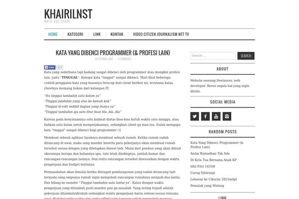 Site using Easy Profile Widget plugin