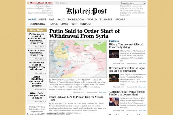 WP Newspaper theme site design template sample