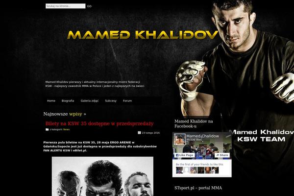 khalidovmamed.pl site used Motion