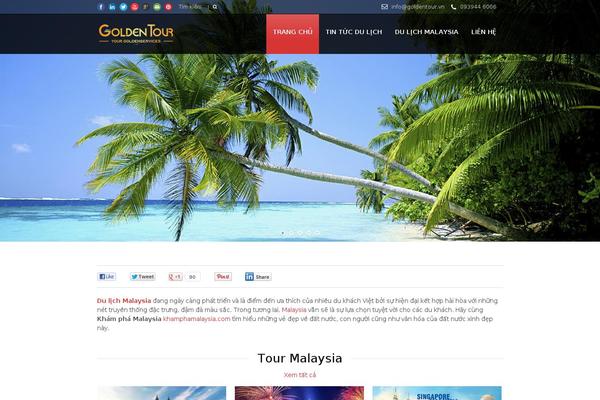 Site using Floating Social Bar plugin