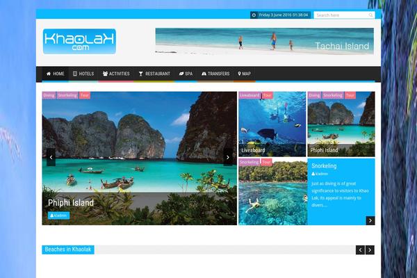 SaladMag theme site design template sample